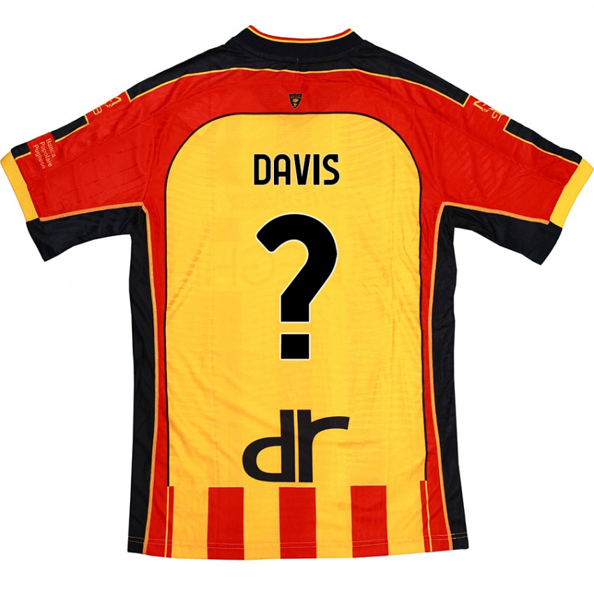 Niño Camiseta Sammi Davis #0 Amarillo Rojo 1ª Equipación 2024/25 La Camisa México