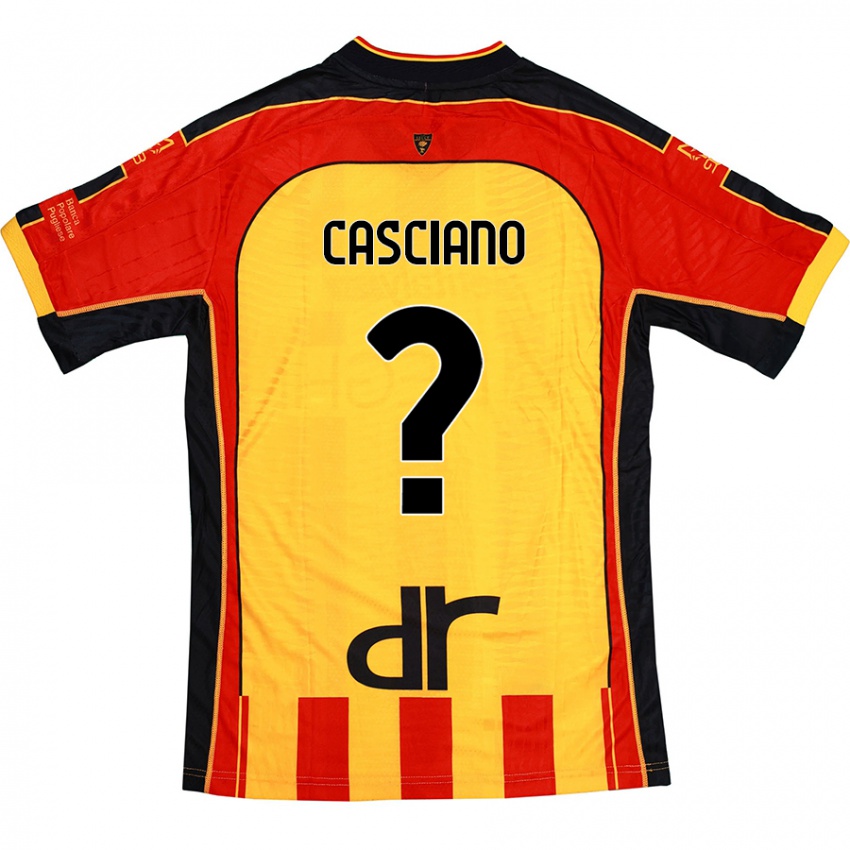 Niño Camiseta Emmanuel Casciano #0 Amarillo Rojo 1ª Equipación 2024/25 La Camisa México