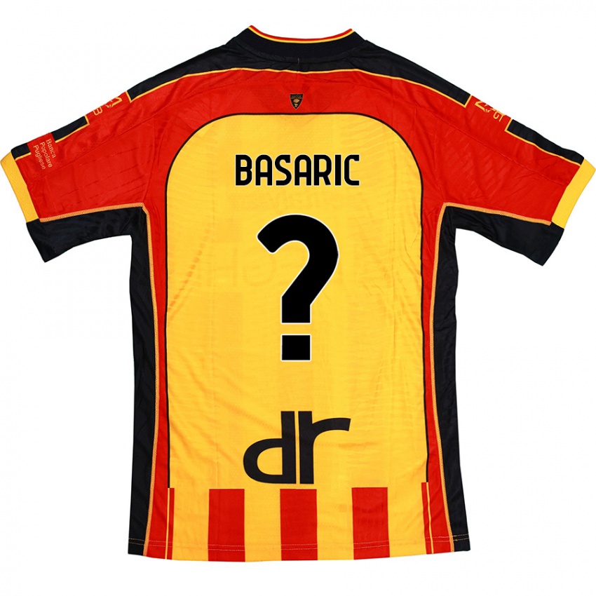 Niño Camiseta Ben Basaric #0 Amarillo Rojo 1ª Equipación 2024/25 La Camisa México