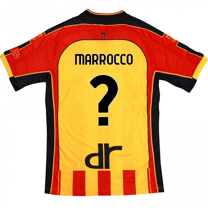 Niño Camiseta Iacopo Marrocco #0 Amarillo Rojo 1ª Equipación 2024/25 La Camisa México