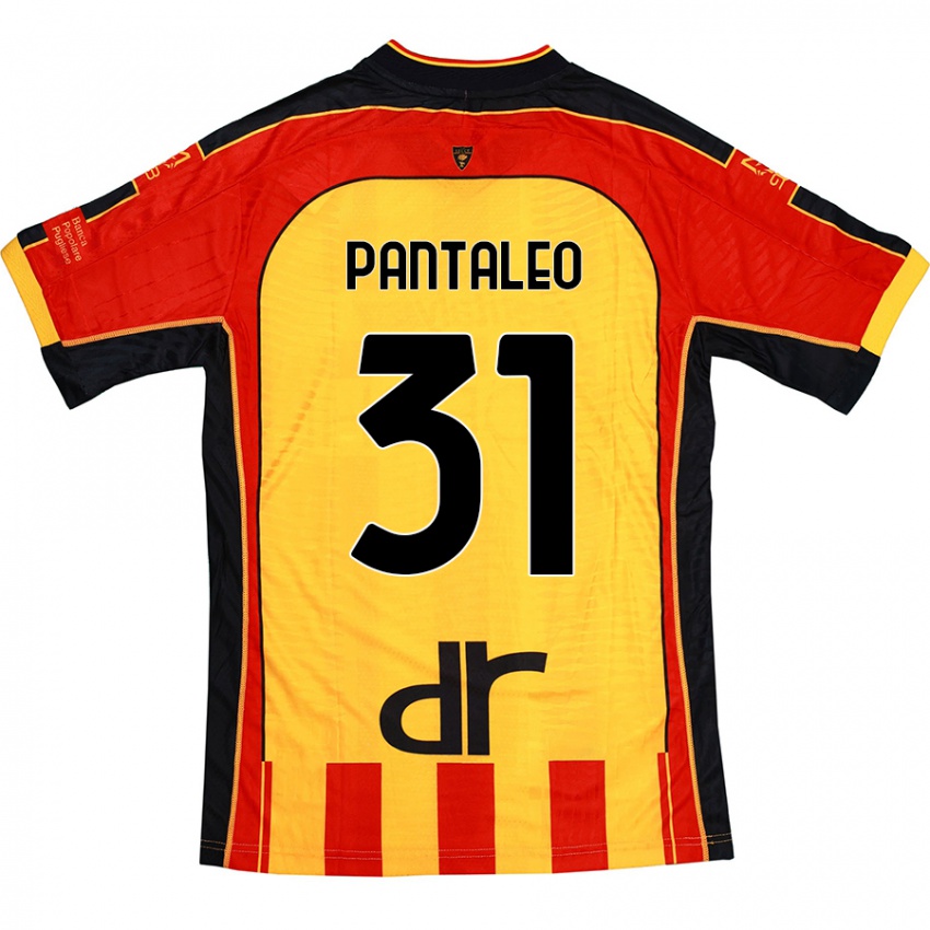 Niño Camiseta Dario Pantaleo #31 Amarillo Rojo 1ª Equipación 2024/25 La Camisa México