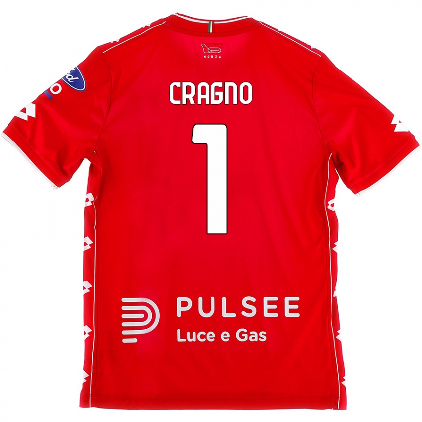 Niño Camiseta Alessio Cragno #1 Rojo Blanco 1ª Equipación 2024/25 La Camisa México