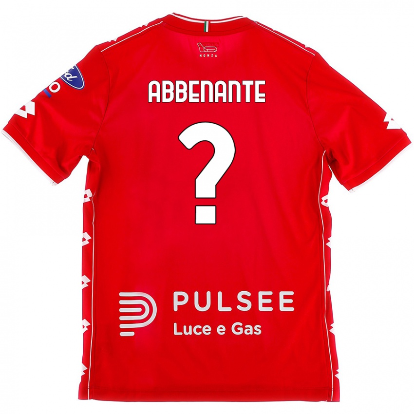 Niño Camiseta Alessandro Abbenante #0 Rojo Blanco 1ª Equipación 2024/25 La Camisa México