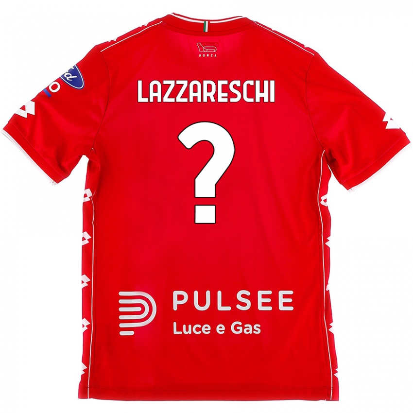 Niño Camiseta Andrea Lazzareschi #0 Rojo Blanco 1ª Equipación 2024/25 La Camisa México