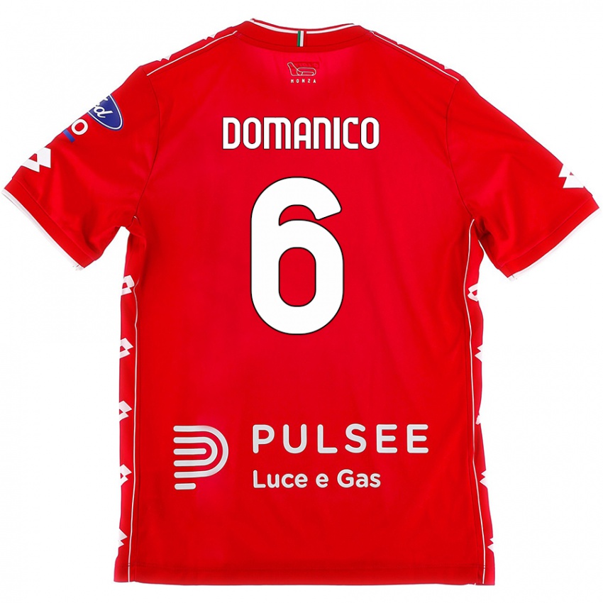 Niño Camiseta Saverio Domanico #6 Rojo Blanco 1ª Equipación 2024/25 La Camisa México