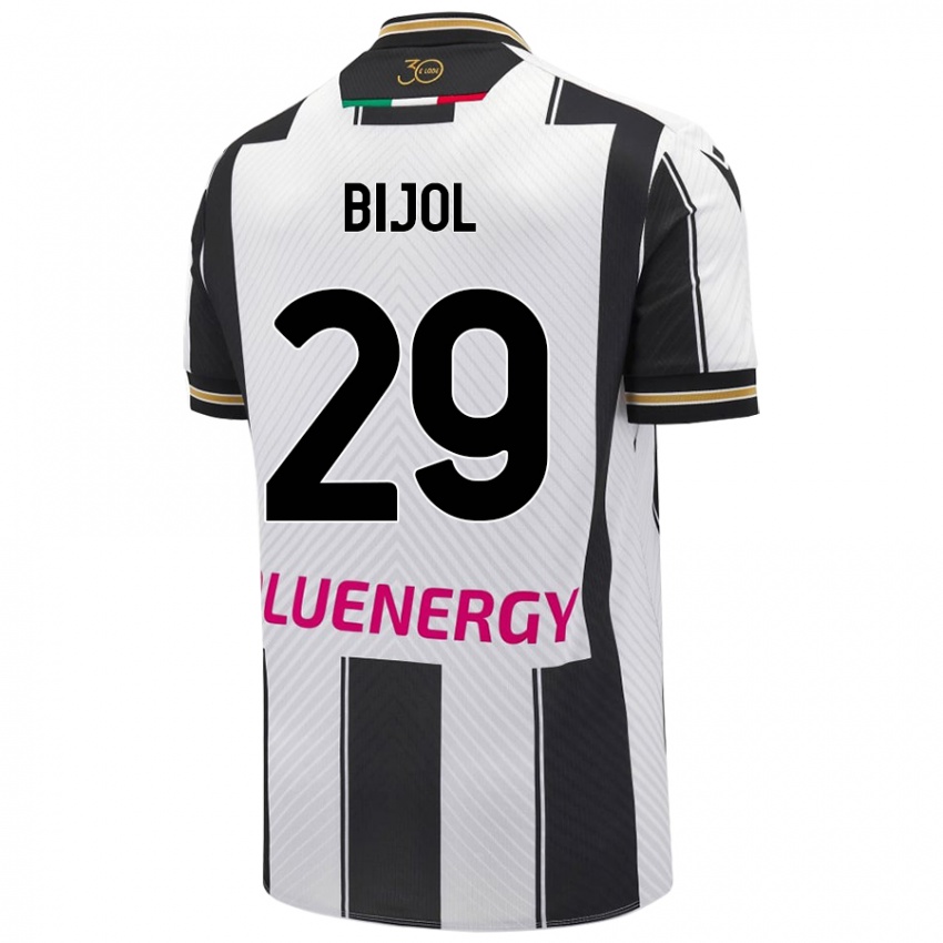 Niño Camiseta Jaka Bijol #29 Blanco Negro 1ª Equipación 2024/25 La Camisa México