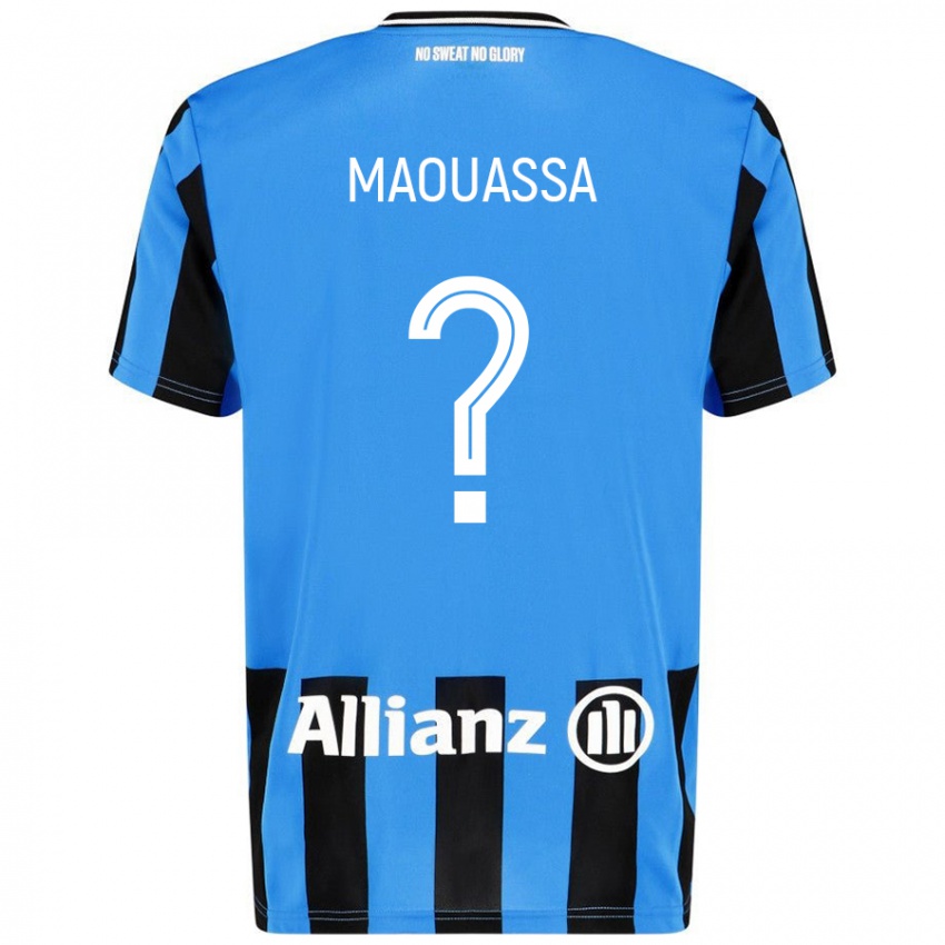 Niño Camiseta Faitout Maouassa #0 Azul Cielo Negro 1ª Equipación 2024/25 La Camisa México