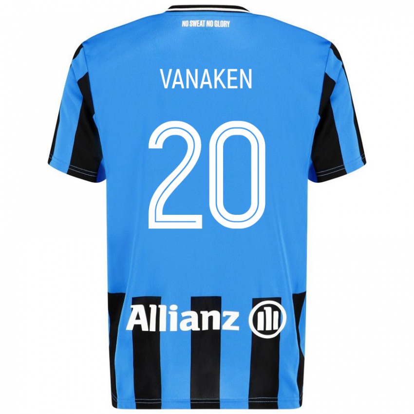 Niño Camiseta Hans Vanaken #20 Azul Cielo Negro 1ª Equipación 2024/25 La Camisa México