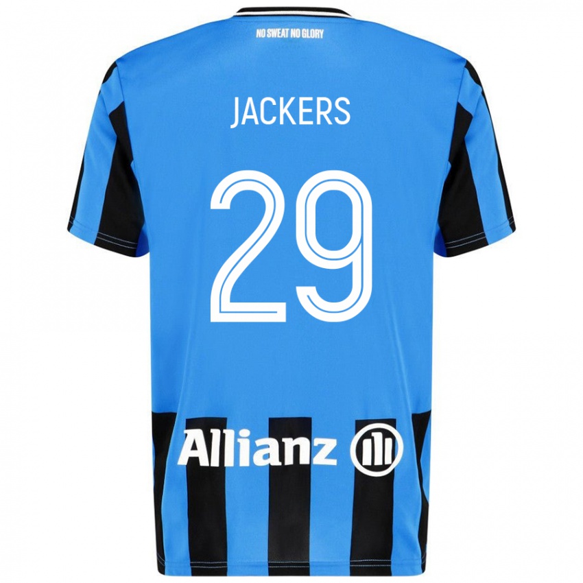 Niño Camiseta Nordin Jackers #29 Azul Cielo Negro 1ª Equipación 2024/25 La Camisa México