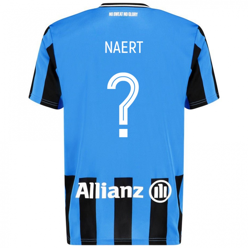 Niño Camiseta Stan Naert #0 Azul Cielo Negro 1ª Equipación 2024/25 La Camisa México