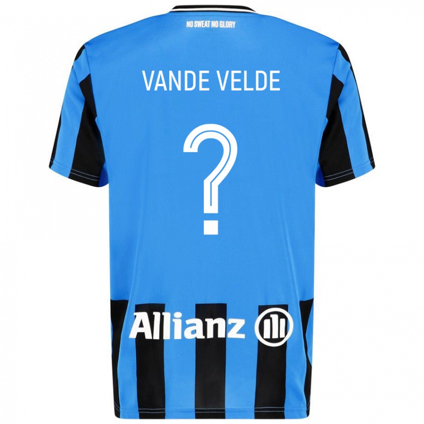 Niño Camiseta Chloé Vande Velde #0 Azul Cielo Negro 1ª Equipación 2024/25 La Camisa México