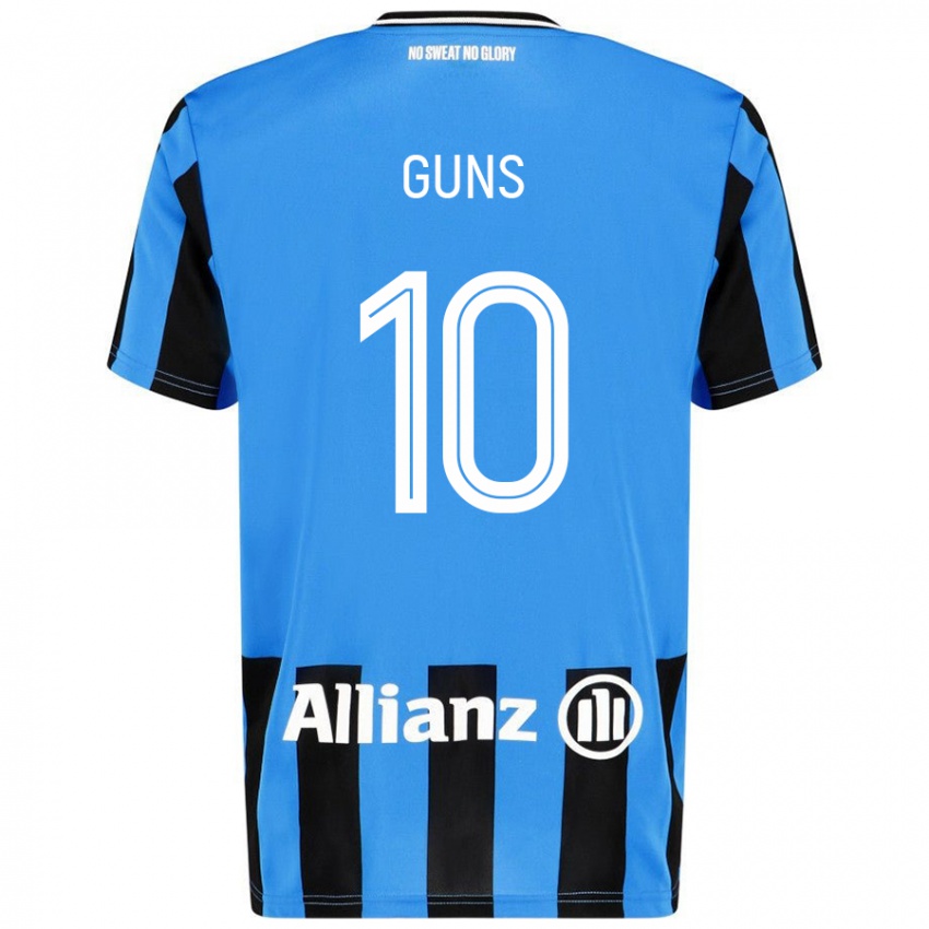 Niño Camiseta Celien Guns #10 Azul Cielo Negro 1ª Equipación 2024/25 La Camisa México