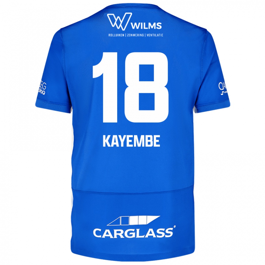 Niño Camiseta Joris Kayembe #18 Azul 1ª Equipación 2024/25 La Camisa México