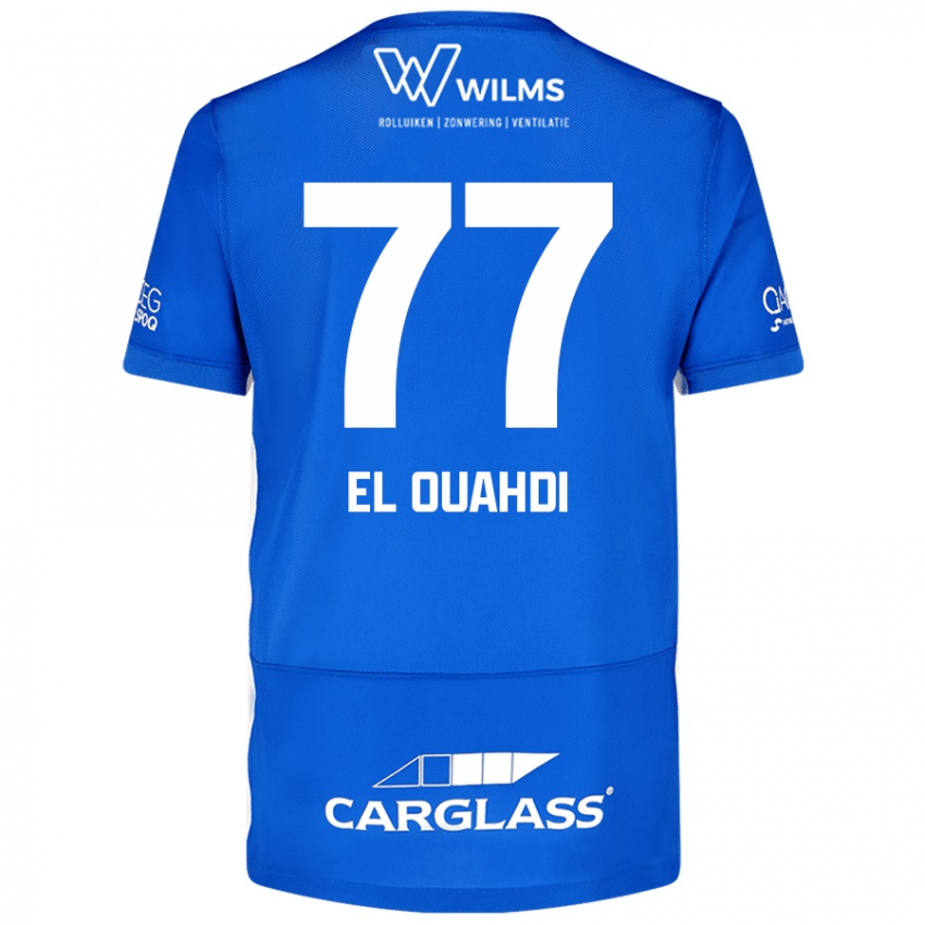 Niño Camiseta Zakaria El Ouahdi #77 Azul 1ª Equipación 2024/25 La Camisa México