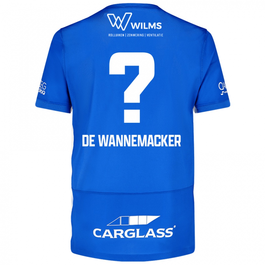 Niño Camiseta August De Wannemacker #0 Azul 1ª Equipación 2024/25 La Camisa México