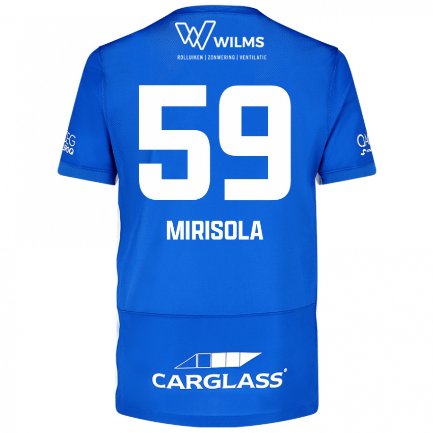 Niño Camiseta Robin Mirisola #59 Azul 1ª Equipación 2024/25 La Camisa México