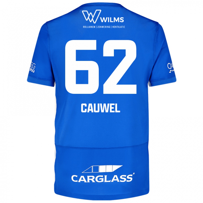 Niño Camiseta Michiel Cauwel #62 Azul 1ª Equipación 2024/25 La Camisa México