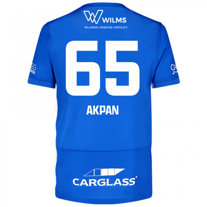 Niño Camiseta Christian Akpan #65 Azul 1ª Equipación 2024/25 La Camisa México