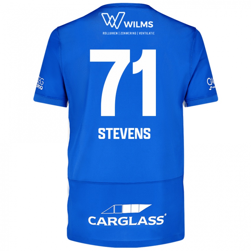 Niño Camiseta Brent Stevens #71 Azul 1ª Equipación 2024/25 La Camisa México