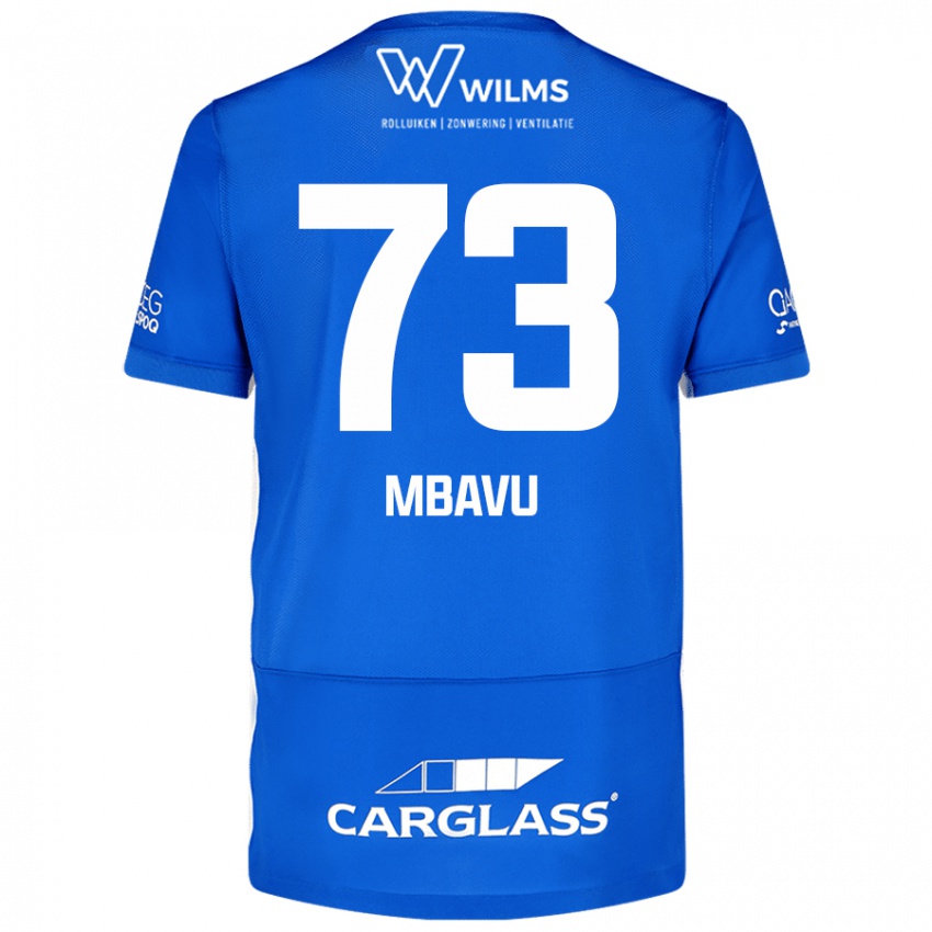 Niño Camiseta Elie Mbavu #73 Azul 1ª Equipación 2024/25 La Camisa México