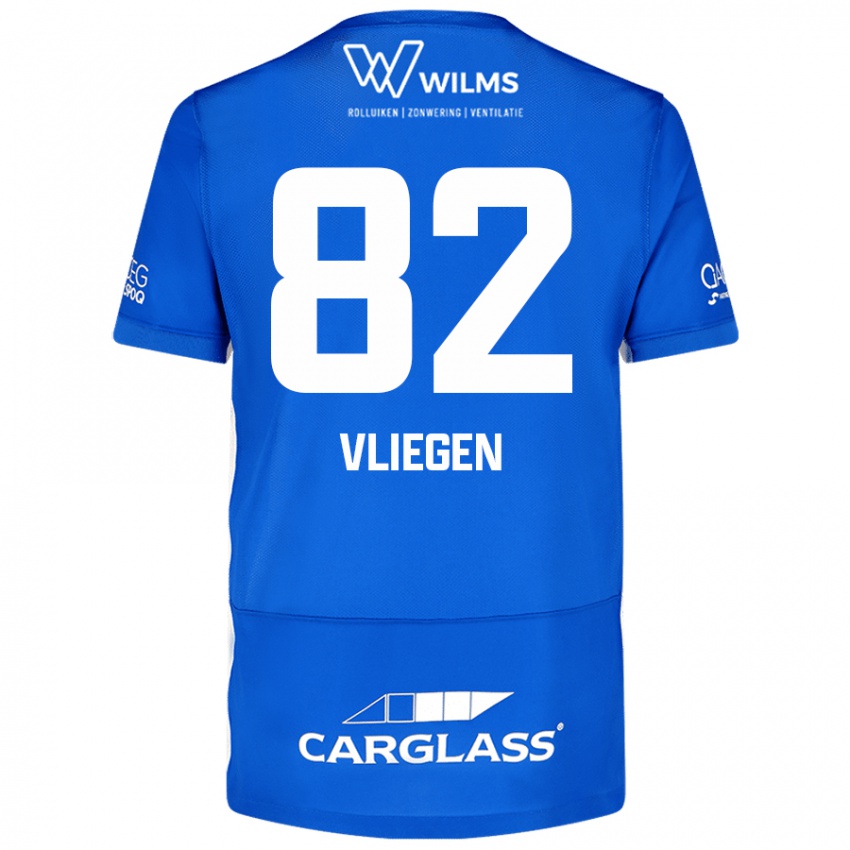 Niño Camiseta Olivier Vliegen #82 Azul 1ª Equipación 2024/25 La Camisa México