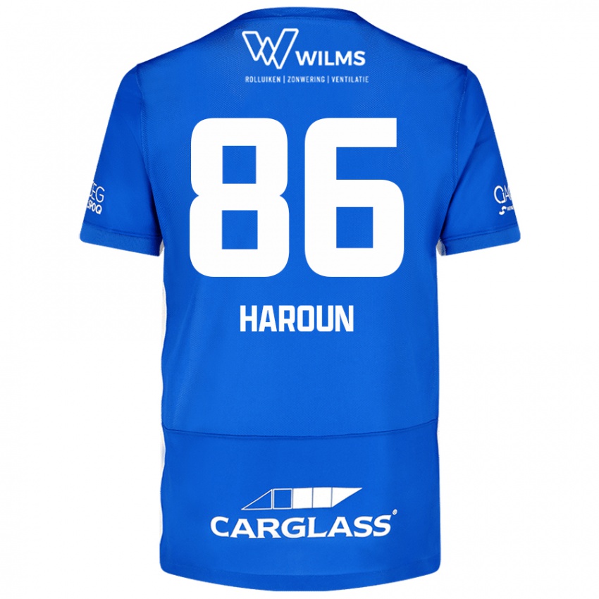 Niño Camiseta Kenan Haroun #86 Azul 1ª Equipación 2024/25 La Camisa México