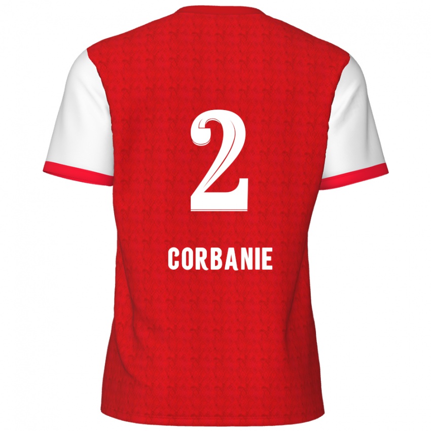 Niño Camiseta Kobe Corbanie #2 Rojo Blanco 1ª Equipación 2024/25 La Camisa México