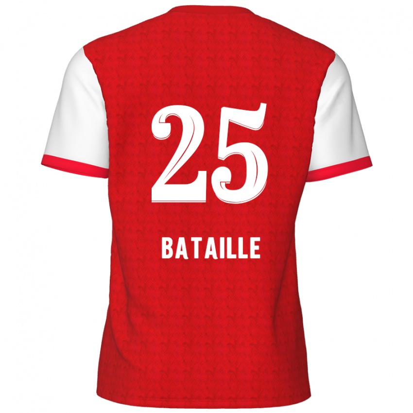 Niño Camiseta Jelle Bataille #25 Rojo Blanco 1ª Equipación 2024/25 La Camisa México