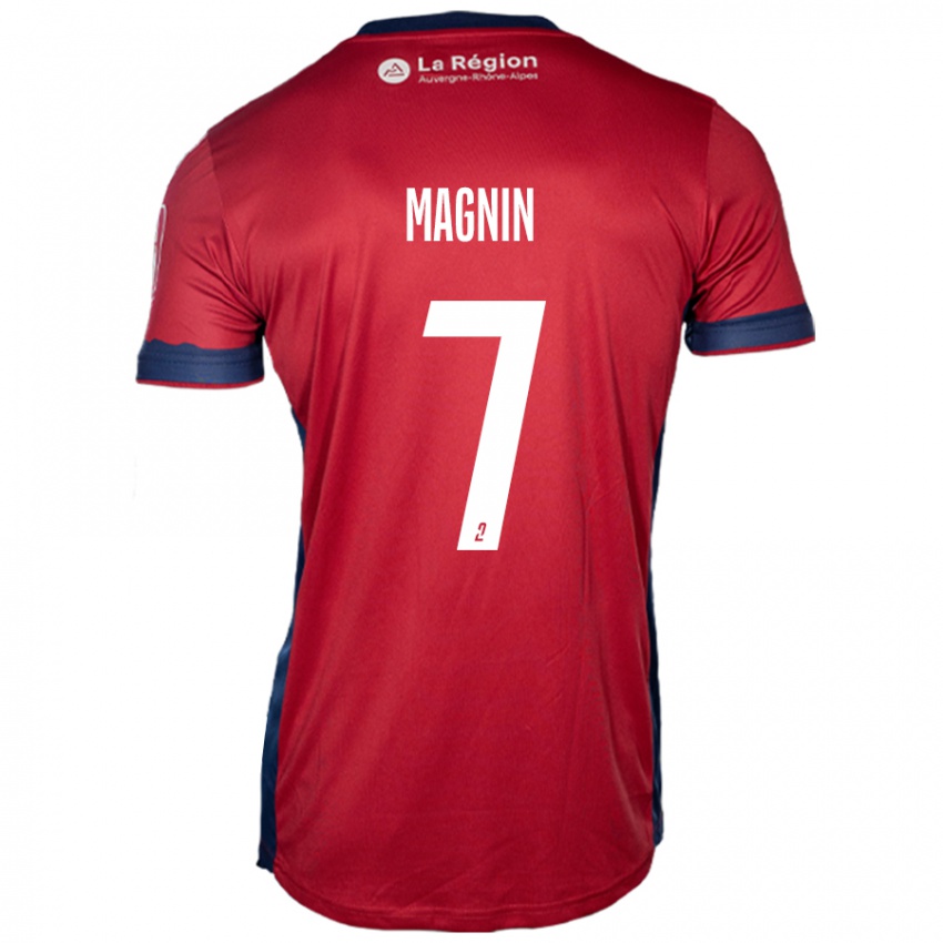 Niño Camiseta Yohann Magnin #7 Borgoña Claro 1ª Equipación 2024/25 La Camisa México