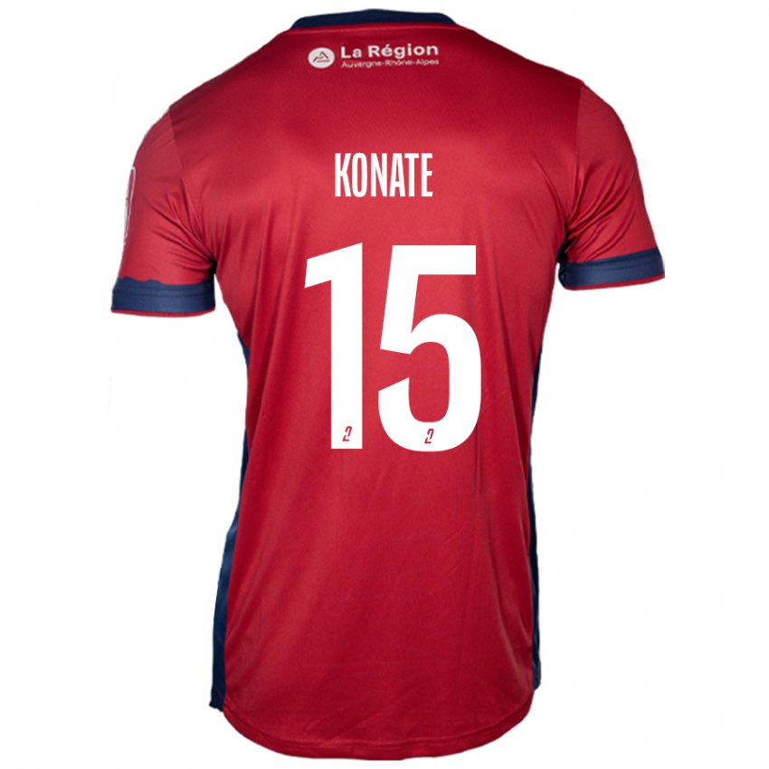 Niño Camiseta Cheick Oumar Konaté #15 Borgoña Claro 1ª Equipación 2024/25 La Camisa México