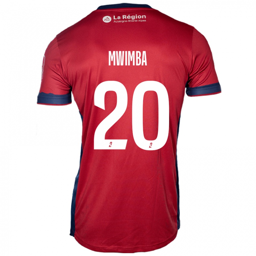 Niño Camiseta Josué Mwimba Isala #20 Borgoña Claro 1ª Equipación 2024/25 La Camisa México