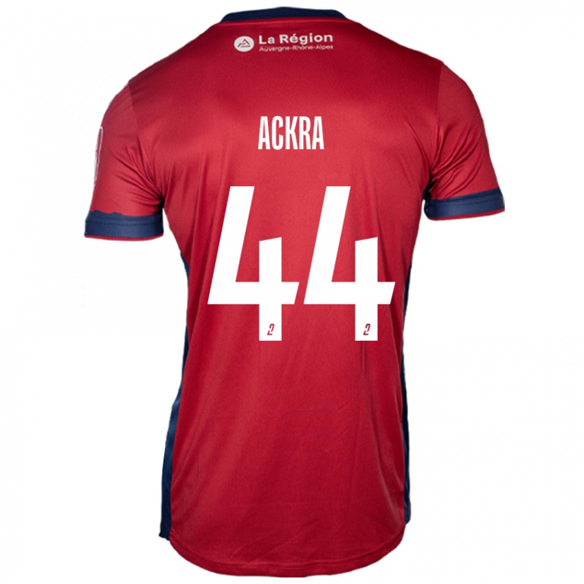 Niño Camiseta Allan Ackra #44 Borgoña Claro 1ª Equipación 2024/25 La Camisa México