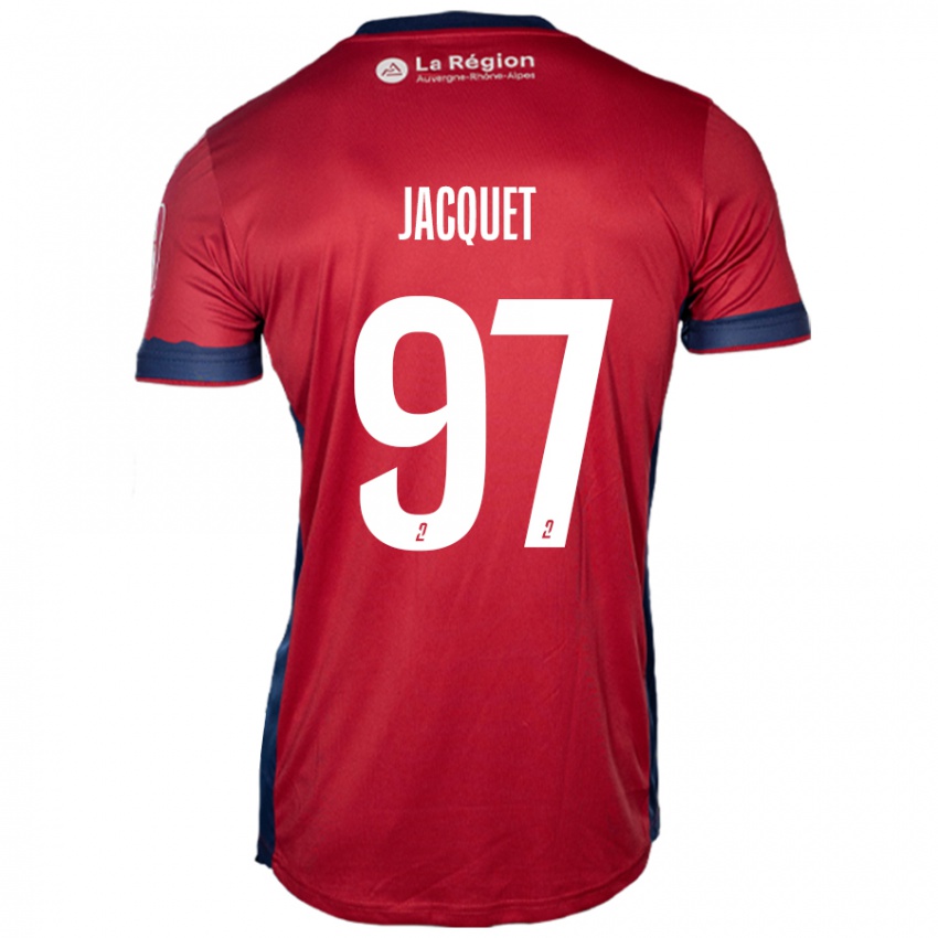 Niño Camiseta Jérémy Jacquet #97 Borgoña Claro 1ª Equipación 2024/25 La Camisa México