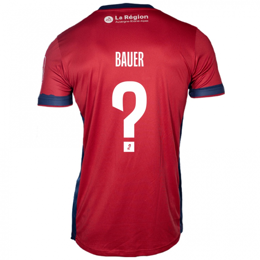 Niño Camiseta Hugo Bauer #0 Borgoña Claro 1ª Equipación 2024/25 La Camisa México