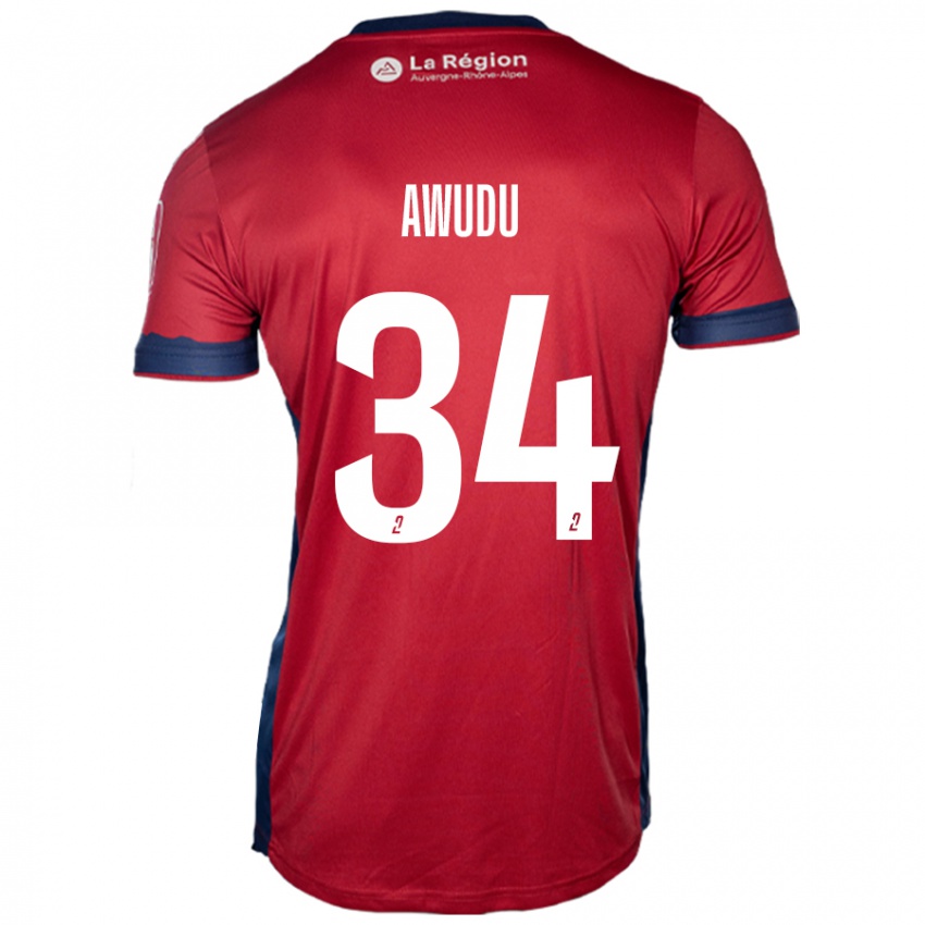 Niño Camiseta Sumaila Awudu #34 Borgoña Claro 1ª Equipación 2024/25 La Camisa México