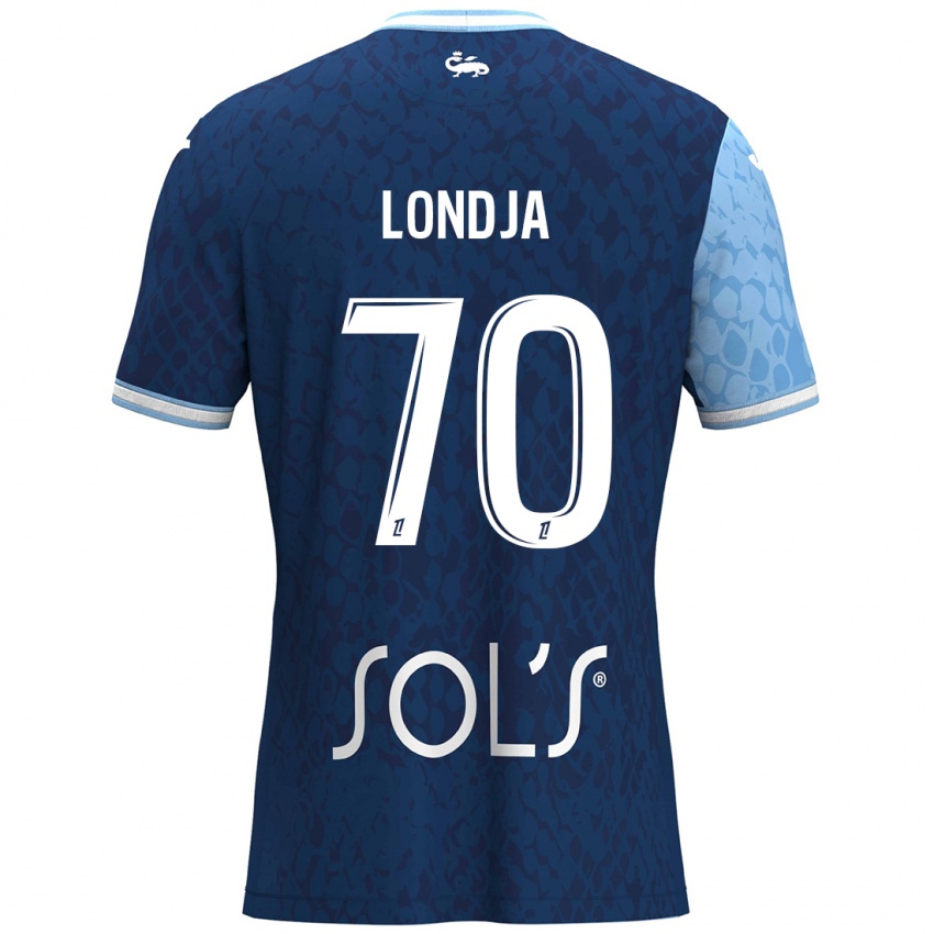 Niño Camiseta Ruben Londja #70 Azul Cielo Azul Oscuro 1ª Equipación 2024/25 La Camisa México