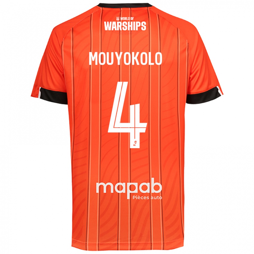 Niño Camiseta Loris Mouyokolo #4 Naranja 1ª Equipación 2024/25 La Camisa México