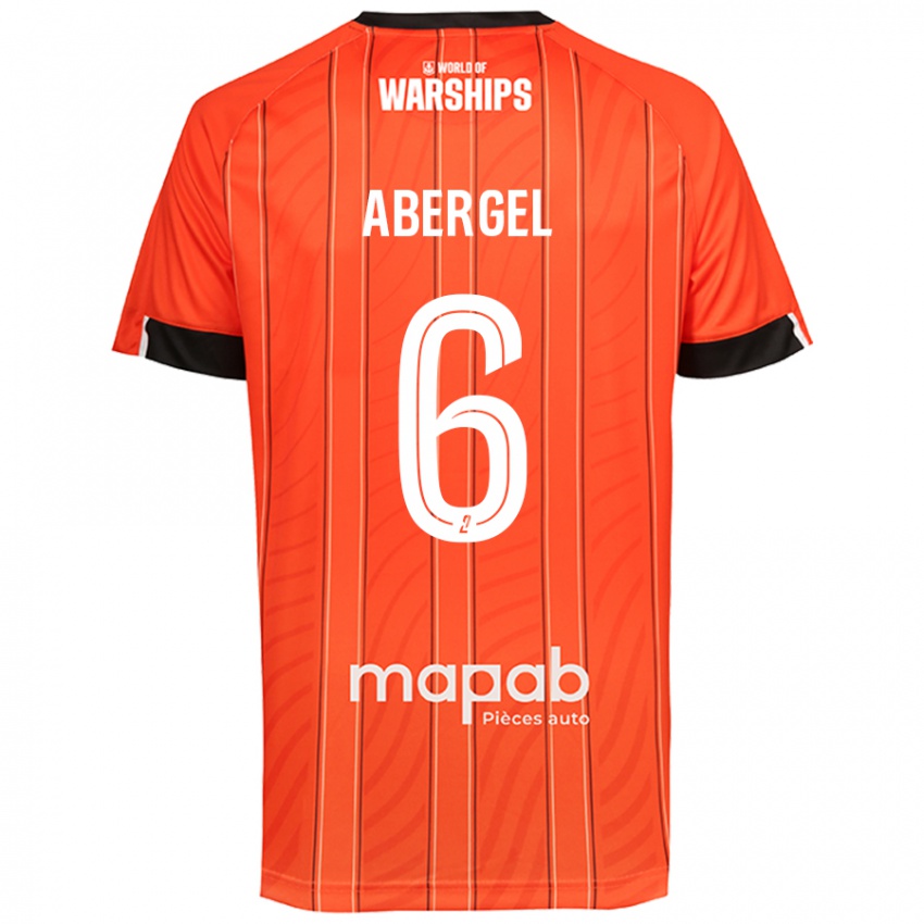 Niño Camiseta Laurent Abergel #6 Naranja 1ª Equipación 2024/25 La Camisa México