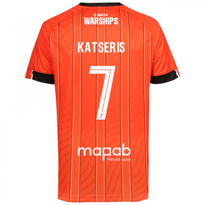 Niño Camiseta Panos Katseris #7 Naranja 1ª Equipación 2024/25 La Camisa México