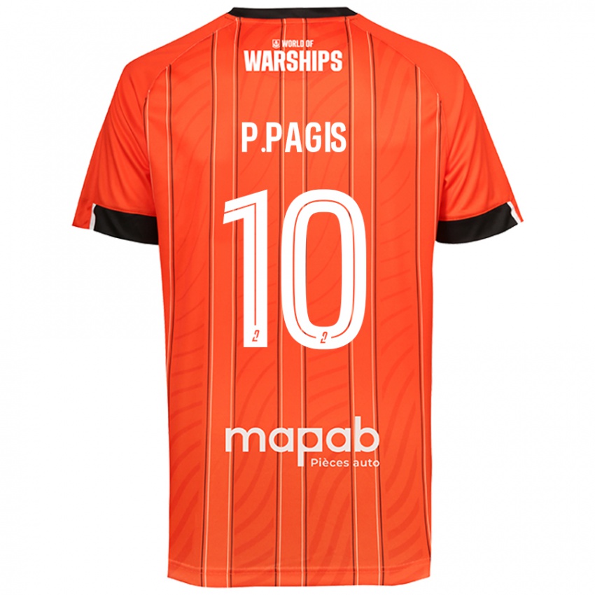 Niño Camiseta Pablo Pagis #10 Naranja 1ª Equipación 2024/25 La Camisa México