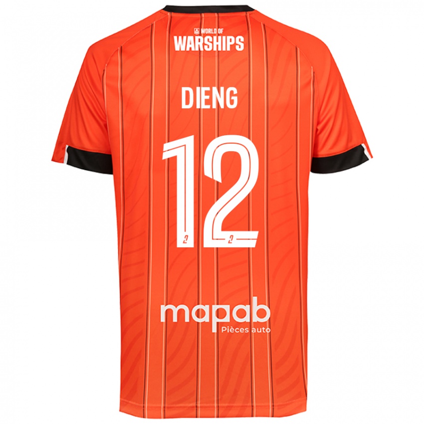 Niño Camiseta Bamba Dieng #12 Naranja 1ª Equipación 2024/25 La Camisa México