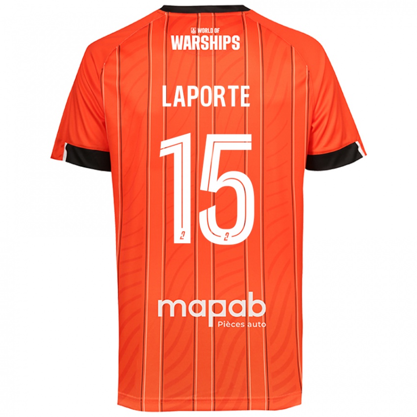 Niño Camiseta Julien Laporte #15 Naranja 1ª Equipación 2024/25 La Camisa México