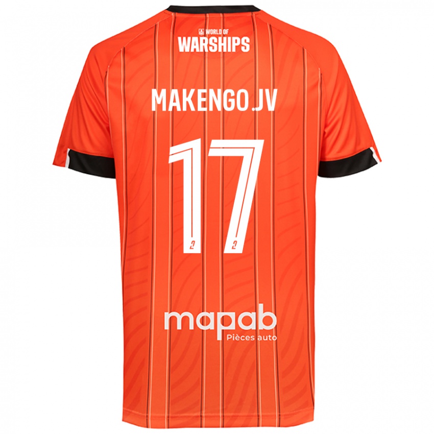 Niño Camiseta Jean-Victor Makengo #17 Naranja 1ª Equipación 2024/25 La Camisa México