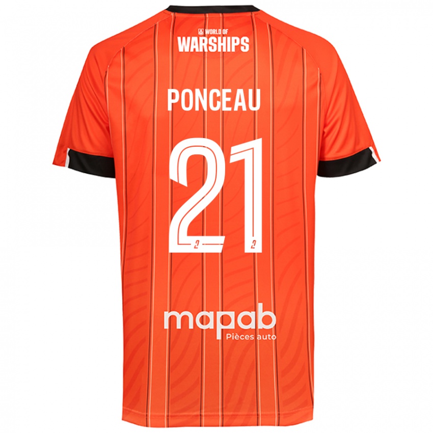 Niño Camiseta Julien Ponceau #21 Naranja 1ª Equipación 2024/25 La Camisa México