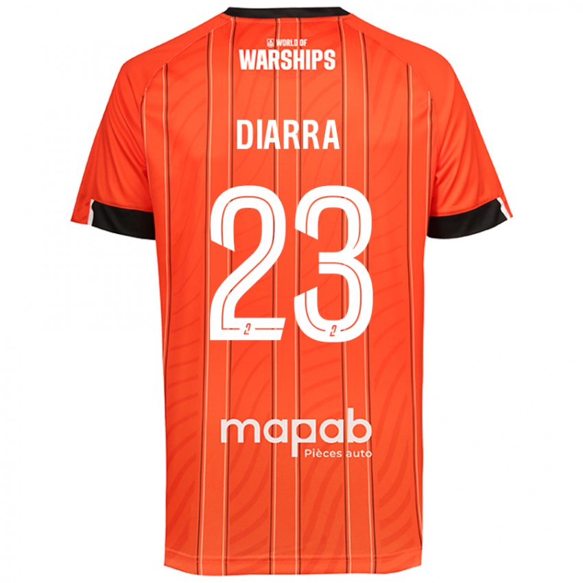 Niño Camiseta Stéphane Diarra #23 Naranja 1ª Equipación 2024/25 La Camisa México