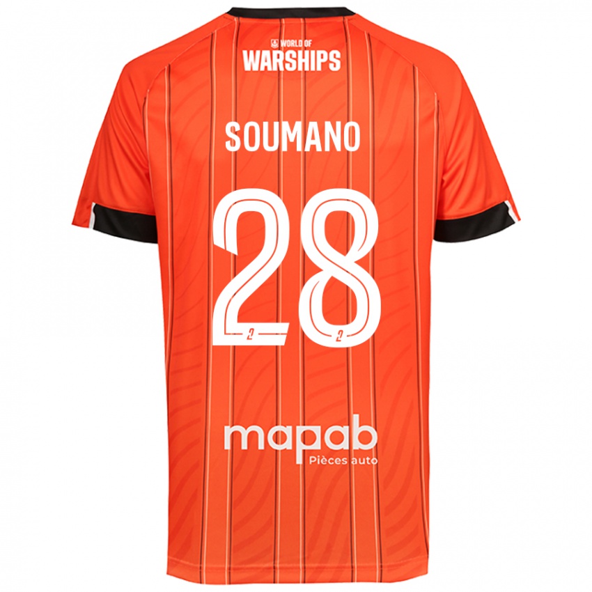 Niño Camiseta Sambou Soumano #28 Naranja 1ª Equipación 2024/25 La Camisa México