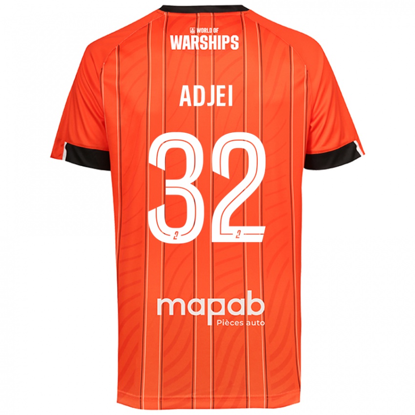 Niño Camiseta Nathaniel Adjei #32 Naranja 1ª Equipación 2024/25 La Camisa México