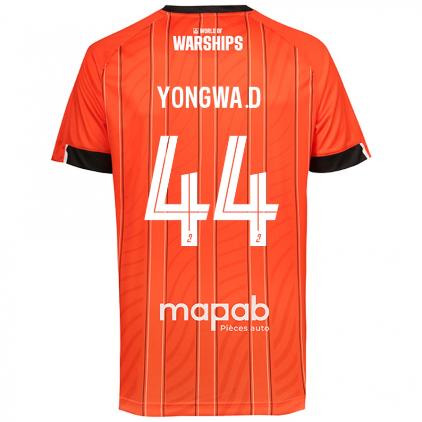 Niño Camiseta Darlin Yongwa #44 Naranja 1ª Equipación 2024/25 La Camisa México