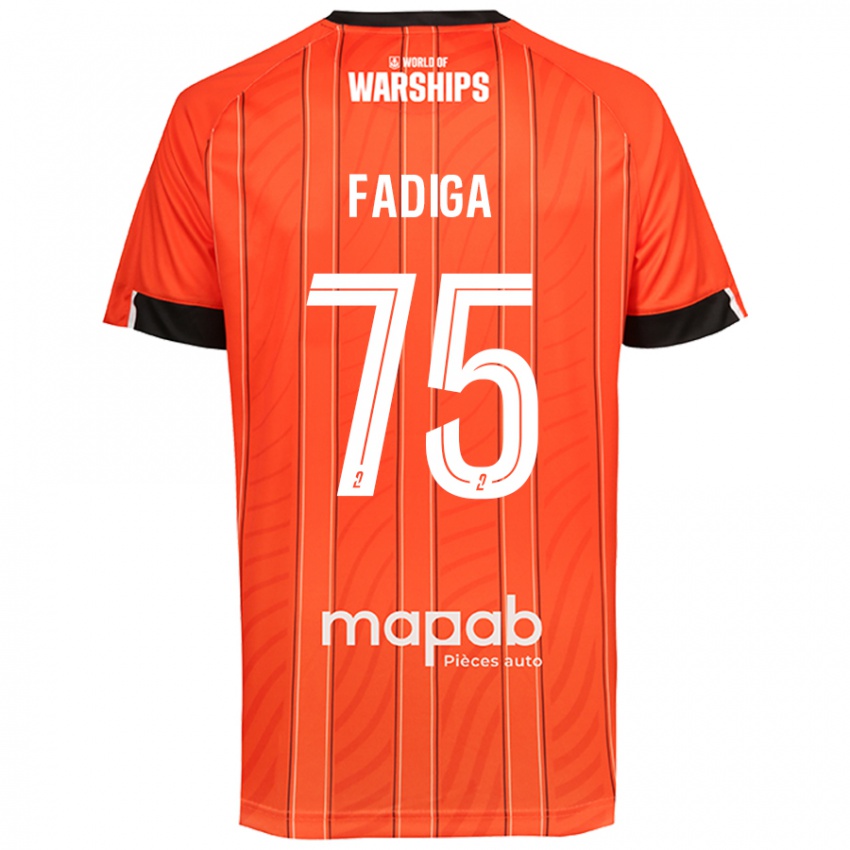 Niño Camiseta Bandiougou Fadiga #75 Naranja 1ª Equipación 2024/25 La Camisa México