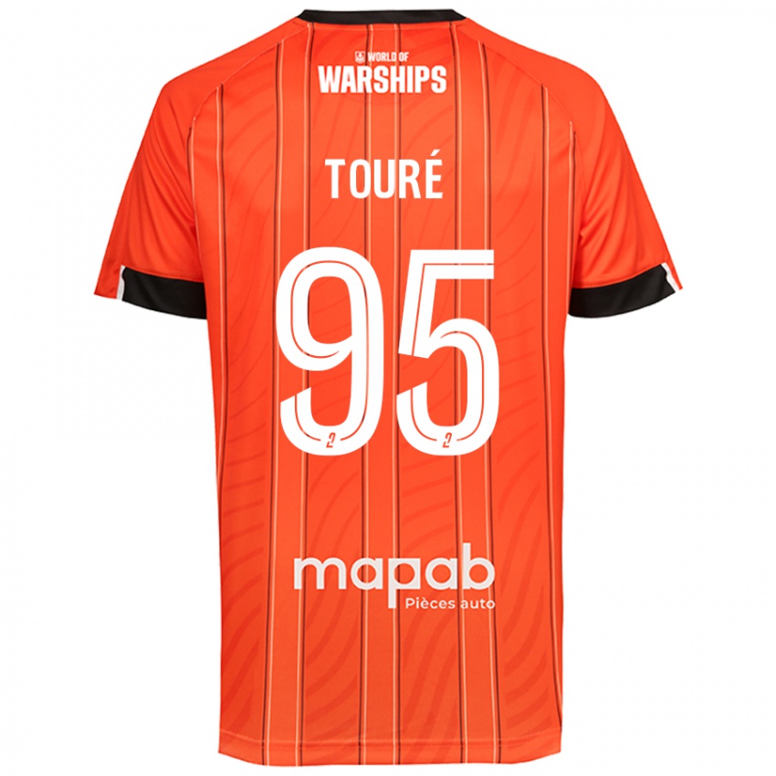 Niño Camiseta Isaak Touré #95 Naranja 1ª Equipación 2024/25 La Camisa México